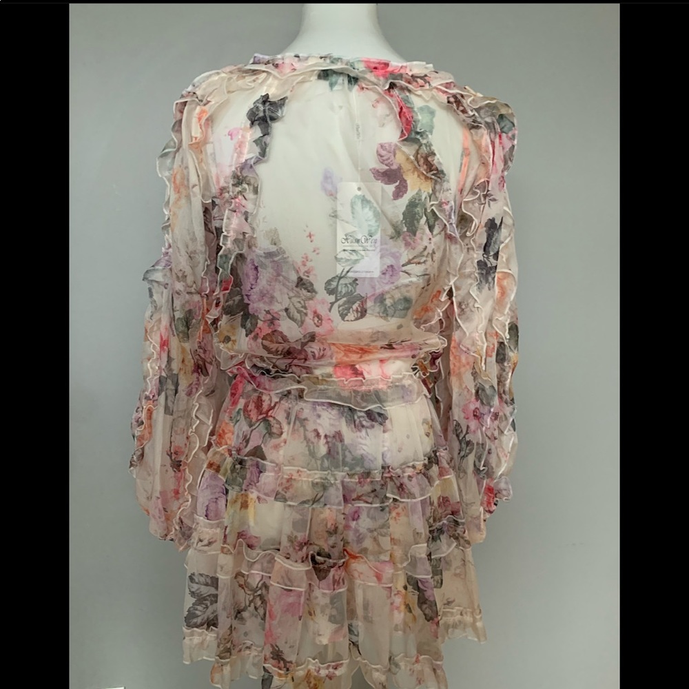 NWT Floral Ruffle Mini Dress - Picture 4 of 9
